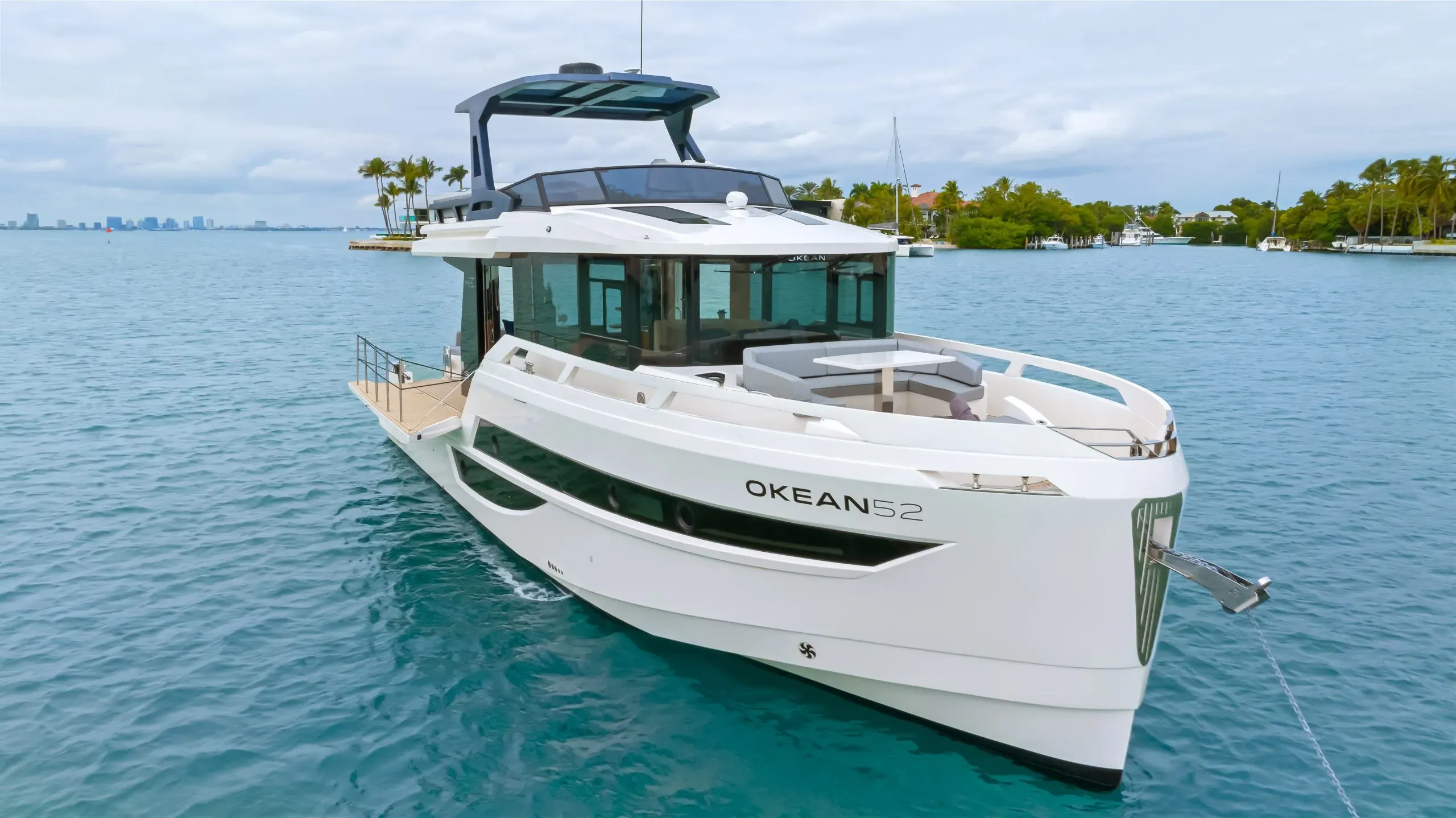 OKEAN 52 — three-quarter view from the bow
