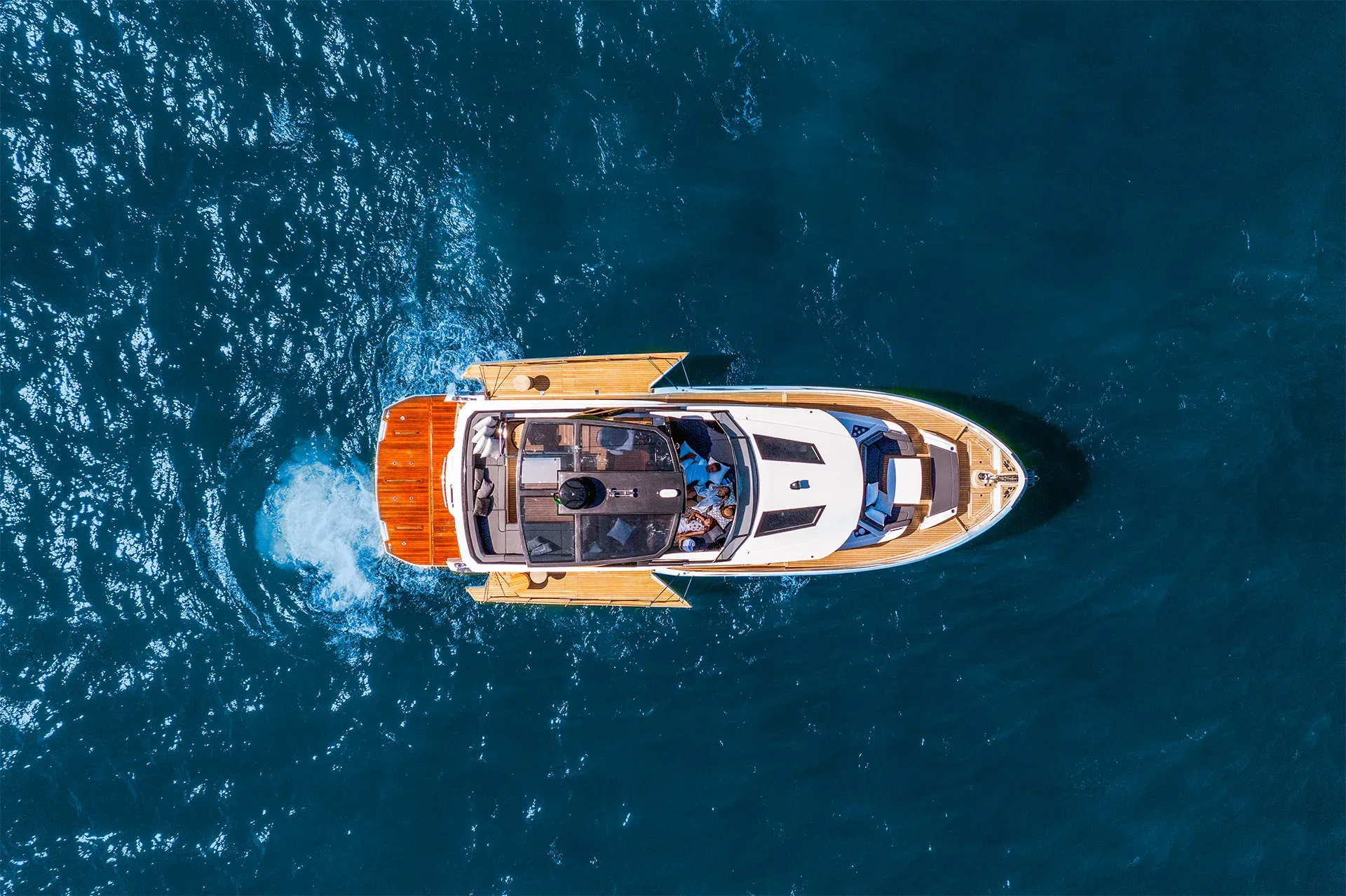 OKEAN 52 — aerial view from above